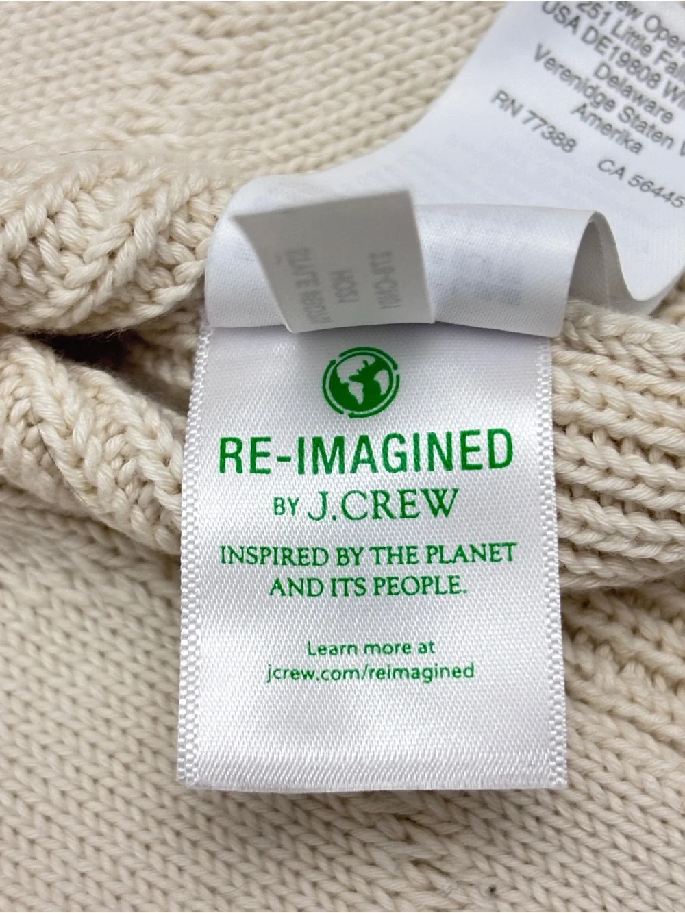 J. Crew Cable Knit Sweater Fisherman Mock Neck Cream Women XL